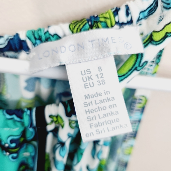 London Times Paisley Print Halter Dress - Picture 11 of 12